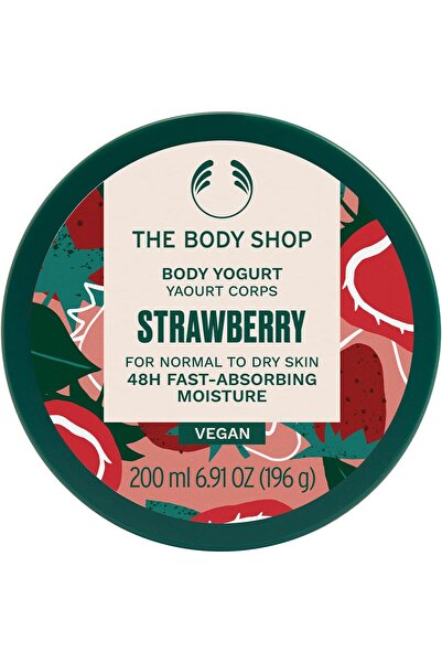 THE BODY SHOP زبادي الجسم بالفراولة - يمتص الترطيب على الفور من الرأس إلى أخم...
