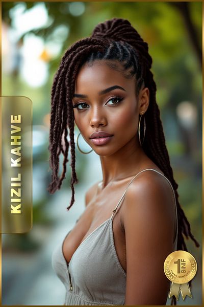 TAM TARZ Fiber Synthetic Hair for African Braid Rasta and Box Braid - Red Brown