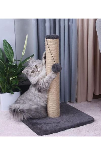 TRADE BAY Scratching Post for Kittens With Natural Sisal Board and Magic Ball (Size 35*35*40cm)