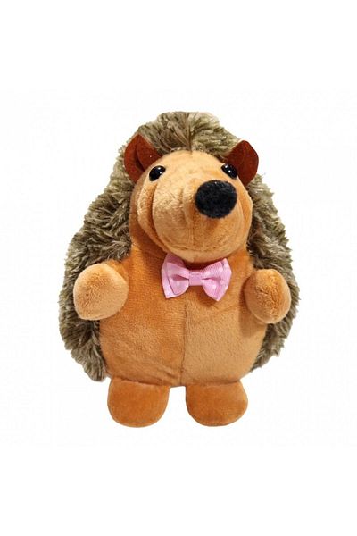 OEM Plush Toy, Elegant Hedgehog with Bow 18 cm
