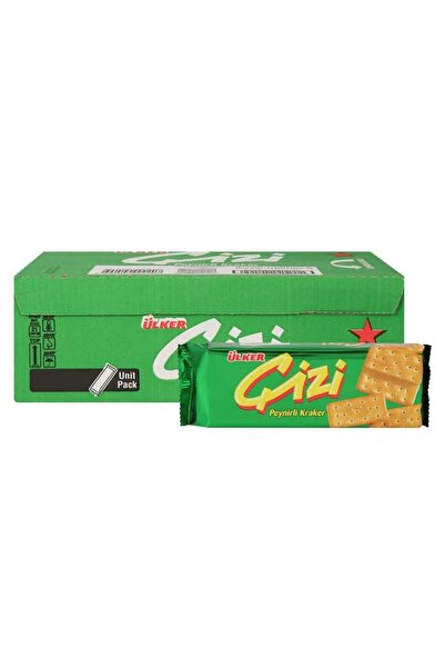 Ülker Çizi Peynir Aromalı Kraker 70g x 24’lü – Lezzetli ve Doyurucu Atıştırma...