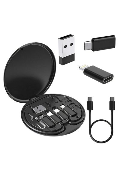 OEM Kit Portabil Multifunctional, Adaptoare Telefon / Tableta, 5 in 1, Functie Suport Telefon, Adaptoare