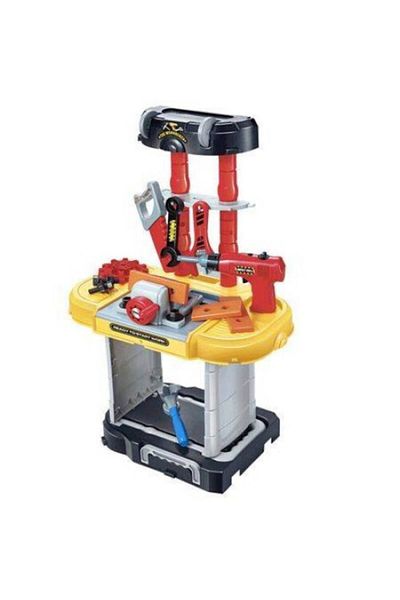 OEM Tool Set Toy Trolley, Small Engineer, Functional Drill, 20 Pieces, 71 cm Height