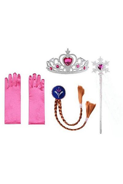 OEM Set de accesorii Anna - Împletitură, Tiară, Mănuși și Baghetă Magică