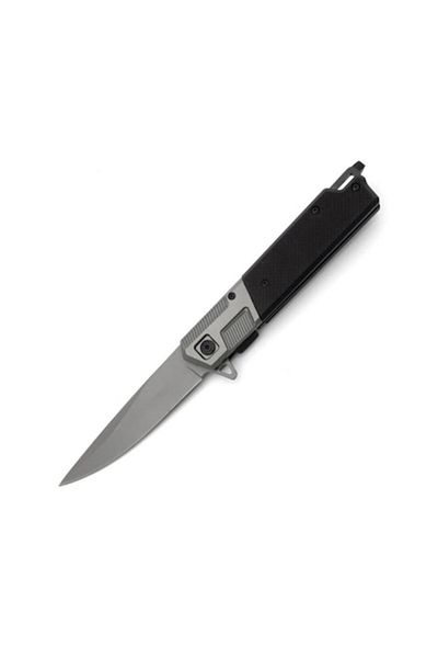 OEM Multifunctional Folding Knife, Stainless Steel, Glass Breaker Function, 23 cm, Black-Grey, M11