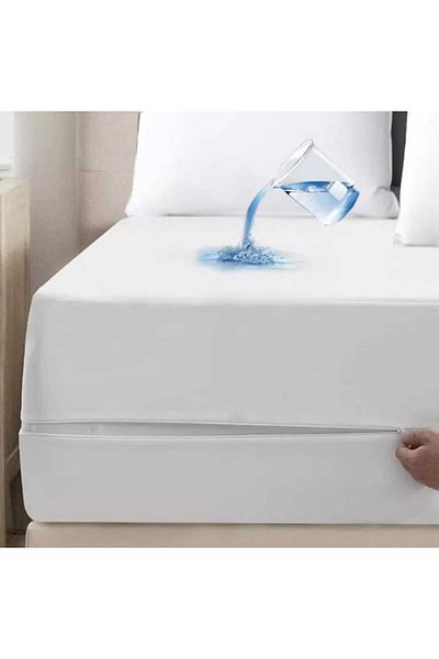 OEM Waterproof set Mattress cover 160x200x30cm+2 pillowcases 50x70cm, breathable, zipper closure