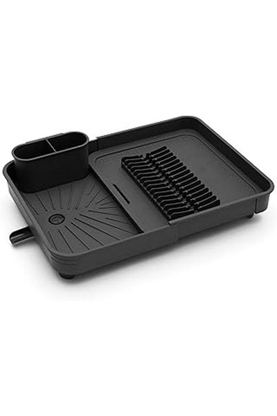 NETWORK ART Miss Collection Foldable Dish Rack, 40.4 X 32 X 8.6 Cm, Plastic, Anthracite