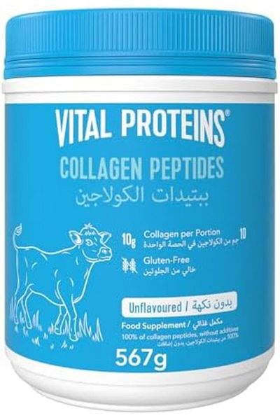 Vital Proteins Collagen Peptides, 567 g, Unflavoured Bovine-Sourced Food Supplement Powder