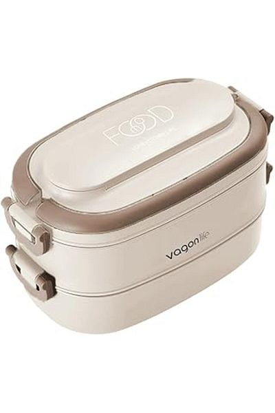 NETWORK ART 1140 ml 2 Layer Stainless Steel Soup Bowl Bento Lunch Box New Generation Sefer Bowl -Fflbox10403
