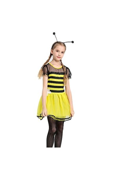 OEM Costum de albină, rochie cu bandă și aripi, mărimea M, 7-9 ani
