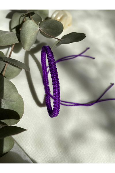 sabiha aksesuar Macrame Weave String Bracelet Surfer Bracelet - Water Resistant, Adjustable Handmade Bracelet
