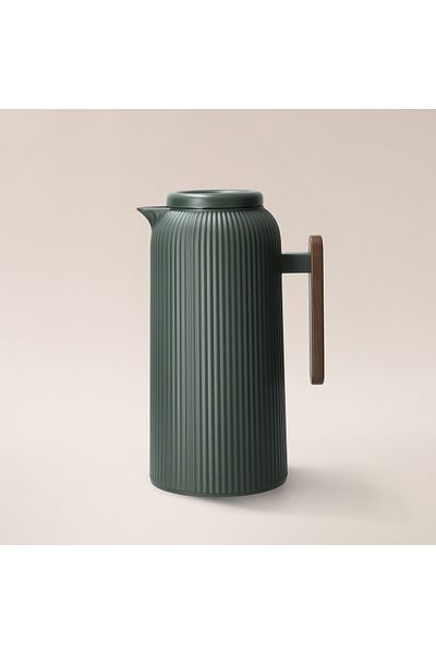 Dallaty dark green plastic vacuum flask 1L
