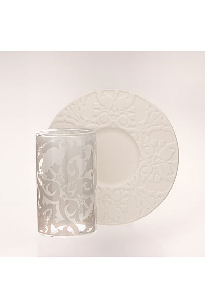 Dallaty Rio 12pcs grey porcelain tea set