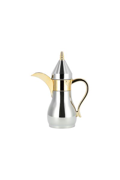 Dallaty mini vacuum flask chrome/gold 3 ml