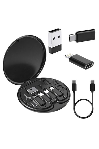 OEM Kit Portabil Multifunctional, Adaptoare Telefon / Tableta, 5 in 1, Functie Suport Telefon, Adaptoare