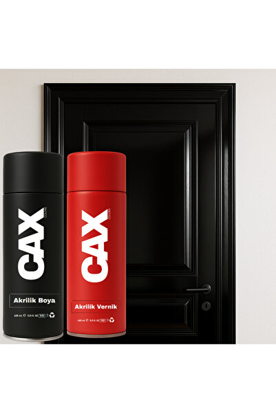 caxcolors AHŞAP & LAKE & MDF & PANEL KAPI BOYASI AKRİLİK SPREY BOYA 400 ML + ...