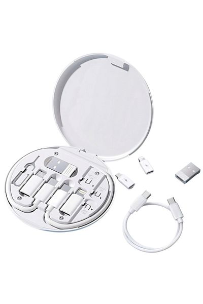 OEM Multifunctional Portable Kit, Phone/Tablet Adapters, 5 in 1, Phone Holder Function, USB-A/USB-C/Ligh