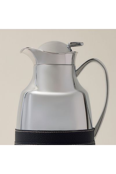 Dallaty steel vacuum flask leather beige 1L