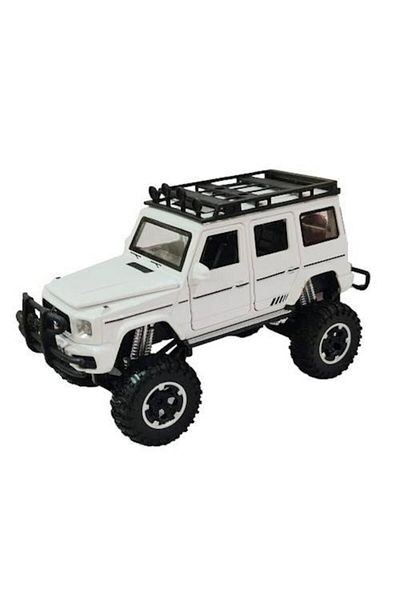 OEM SUV White Metal Model Car with Lights and Sounds, 1:32 Scale
