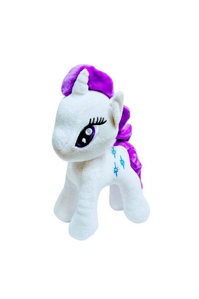 OEM Musical Plush Toy, White Unicorn with Purple Mane, 22 cm
