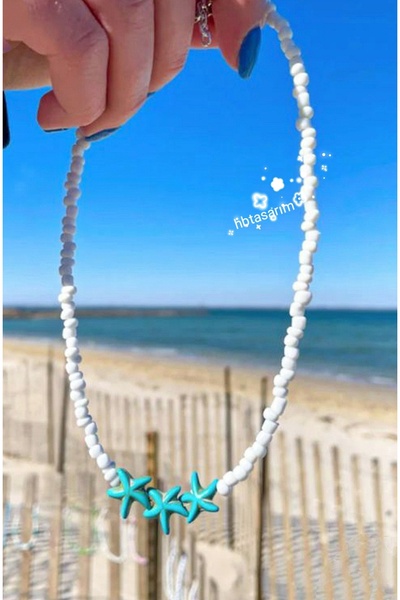 hbtasarim Blue Sea Star Necklace