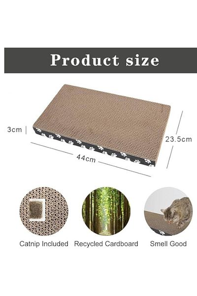 TRADE BAY Cat Scratching Board (Size L44cm, W23.5cm, H3cm)