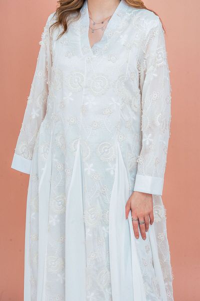 IKKXA Floral Aura Embroidered Jalabiya