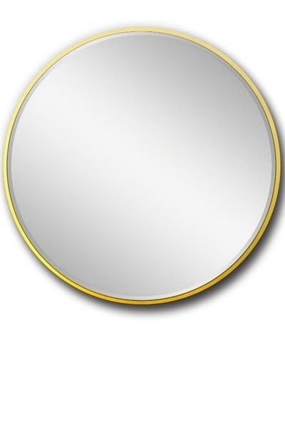 Gerenic Round Wall Mirror with Aluminum Metal Frame for Living Room, Entryway, Vanity, Bathroom