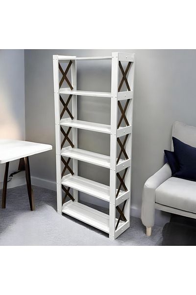 Kreslo Storage cabinet with open shelves - Height: 163 cm, Width: 73 cm, Depth: 27 cm