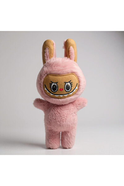 hediyesahibi لعبة لابوبو القطيفة الصغيرة ذات زي الأرنب باللون الوردي