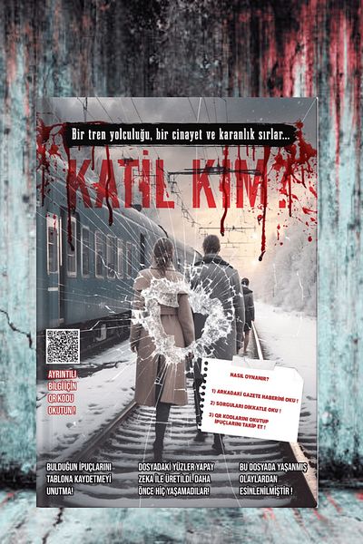 Kızıl Panda Yayınevi Detective Game Different Case File Single Package Murder Solving Killer Who Guilty Finding Game