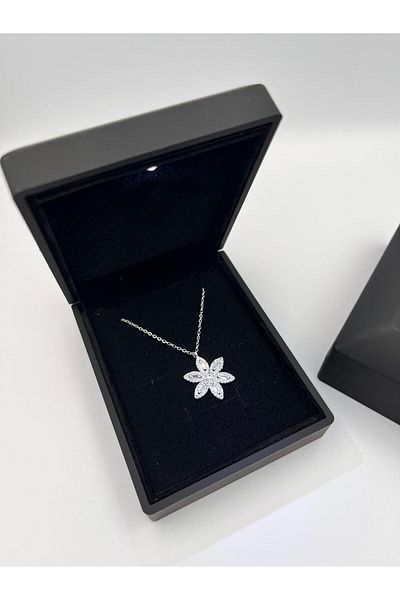 Sepetten Eve Silver Lotus Flower Necklace in Illuminated Box Vip Group
