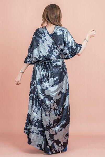 IKKXA Shimmer Wrap Design Elegant Jalabiya