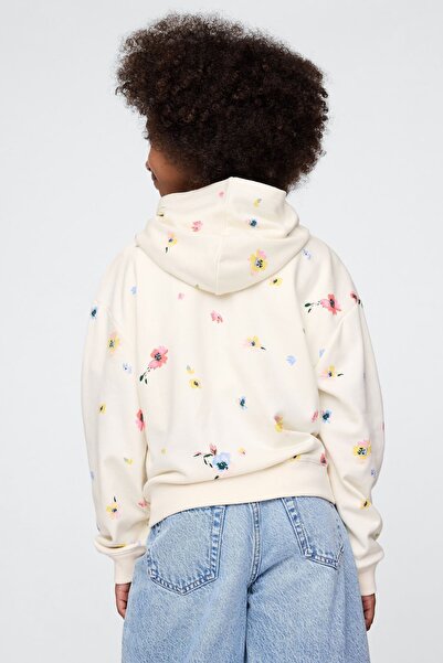 GAP Kız Çocuk | Logo Relaxed Fransız Havlu Kumaşı Sweatshirt