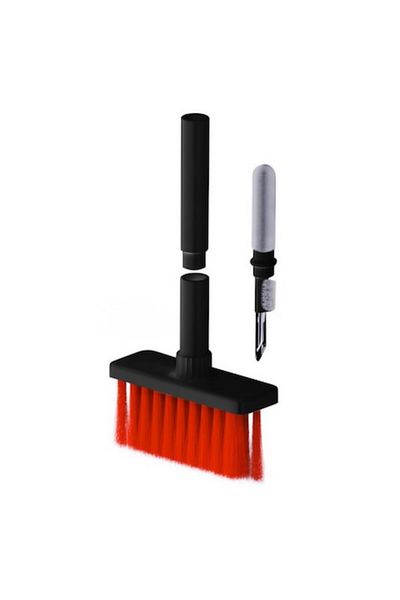 OEM Multifunctional Cleaning Brush 4-in-1 for Headphones/Keyboard/Electronics, Black-Red