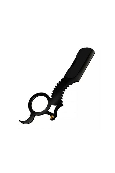 OEM Professional Razor for Shaving and Hair Cutting, Stainless Steel, Matte Black