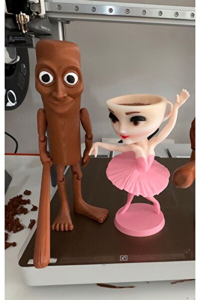 Razmo TUNG TUNG TUNG SAHUR (20CM) BALLERİNA CAPPUCCINA (15CM) ITALIAN BRAINROT FİGÜRLERİ