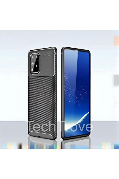 TechTrove Samsung Galaxy A91 / S10 Lite Kılıf Kamera Korumalı Darbe Emici Kar...