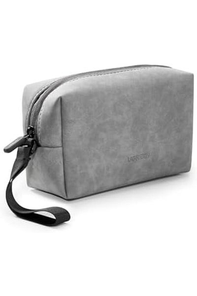 Ugreen Hard Drive Bag, Digital Storage Leather Bag, Electronic Accessories Gadget Organizer Case