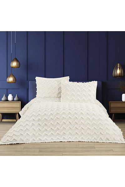 femmhome Premium Pompom Luxury Pique Set - Bedspread Double Bohemian Triangle