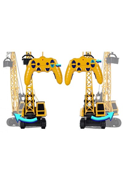 İSP Macara pe Senile de Jucarie electrica cu Telecomanda "ISP LikeSmart Crawler Crane", Lumini Led, Sune