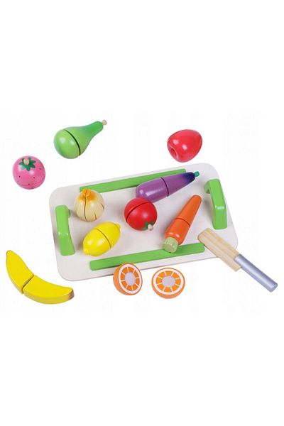 OEM Wooden fruit and vegetable play set 4309 MCT, 26 x 16.5 cm