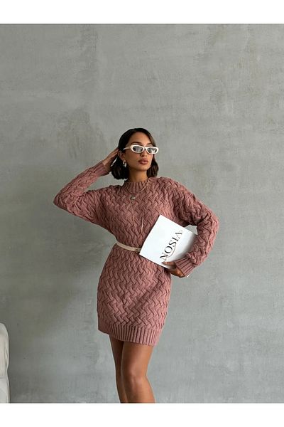 nosia fashion Cross Braided Standard Size Knitwear Tunic