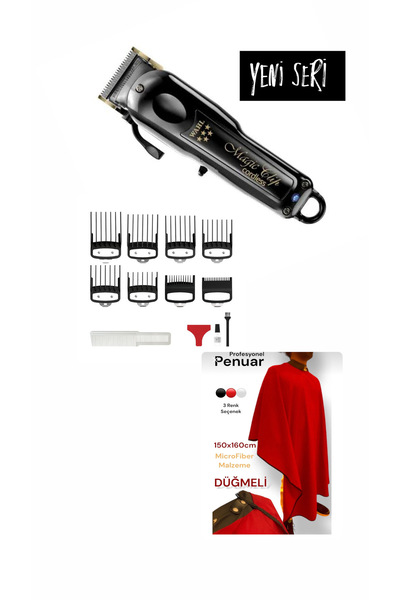 Wahl Magic Clip Siyah Kablosuz Titanyum Saç Sakal Tıraş Makinesi