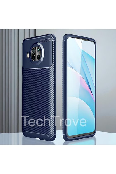 TechTrove حافظة هاتف Xiaomi Redmi Note 9 Pro 5G مع غطاء حماية من ألياف الكربو...