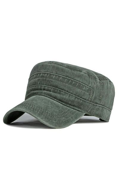 LAGRANZE Castro Men's Canvas Military Cotton Summer Hat