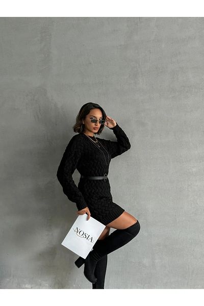 nosia fashion Cross Braided Standard Size Knitwear Tunic