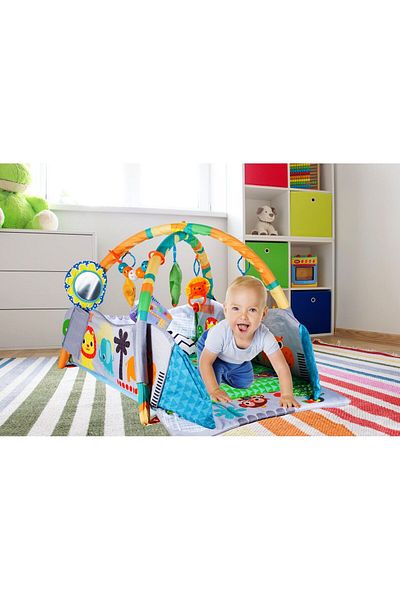 OEM Centru de Joaca si Salteluta de activiati 3 in 1, PROTECTIE LATERALA, Jucarii detasabile, 3 Etape de
