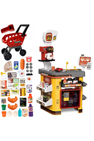 İSP Supermarket cu casa de marcat si Carucior Cumparaturi "LikeSmart SuperMar...