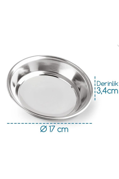 HSGL Anadol Service Steel Plate No:2 17 cm Dinner Service Plate